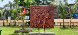 Veer yoddha samrat prithviraj chowk Udyan Closeup